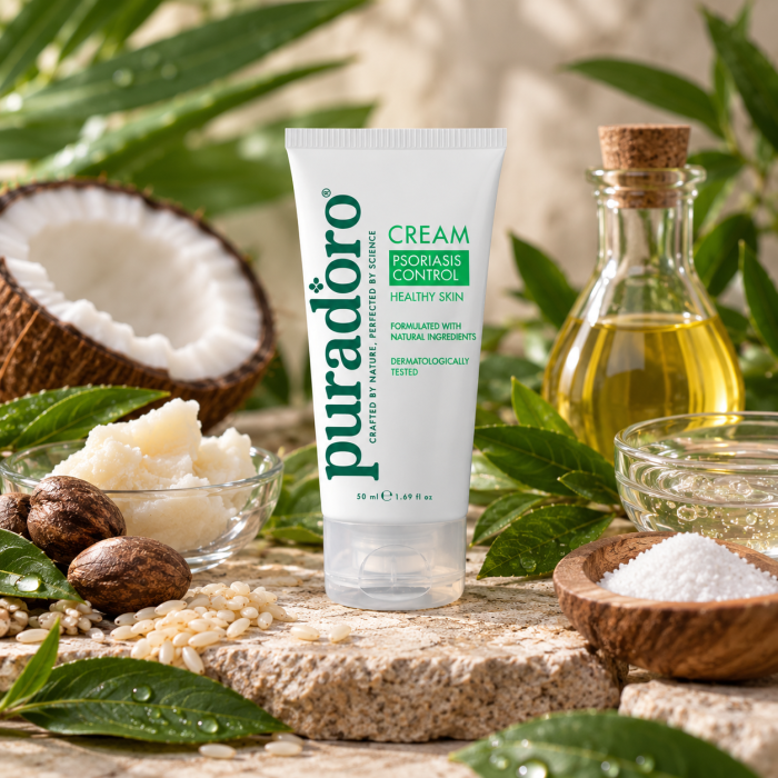 Psoriaasi kreem & Terve nahk – Vähendab koorumist, sügelust ja punetust 50ml - Pilt 3