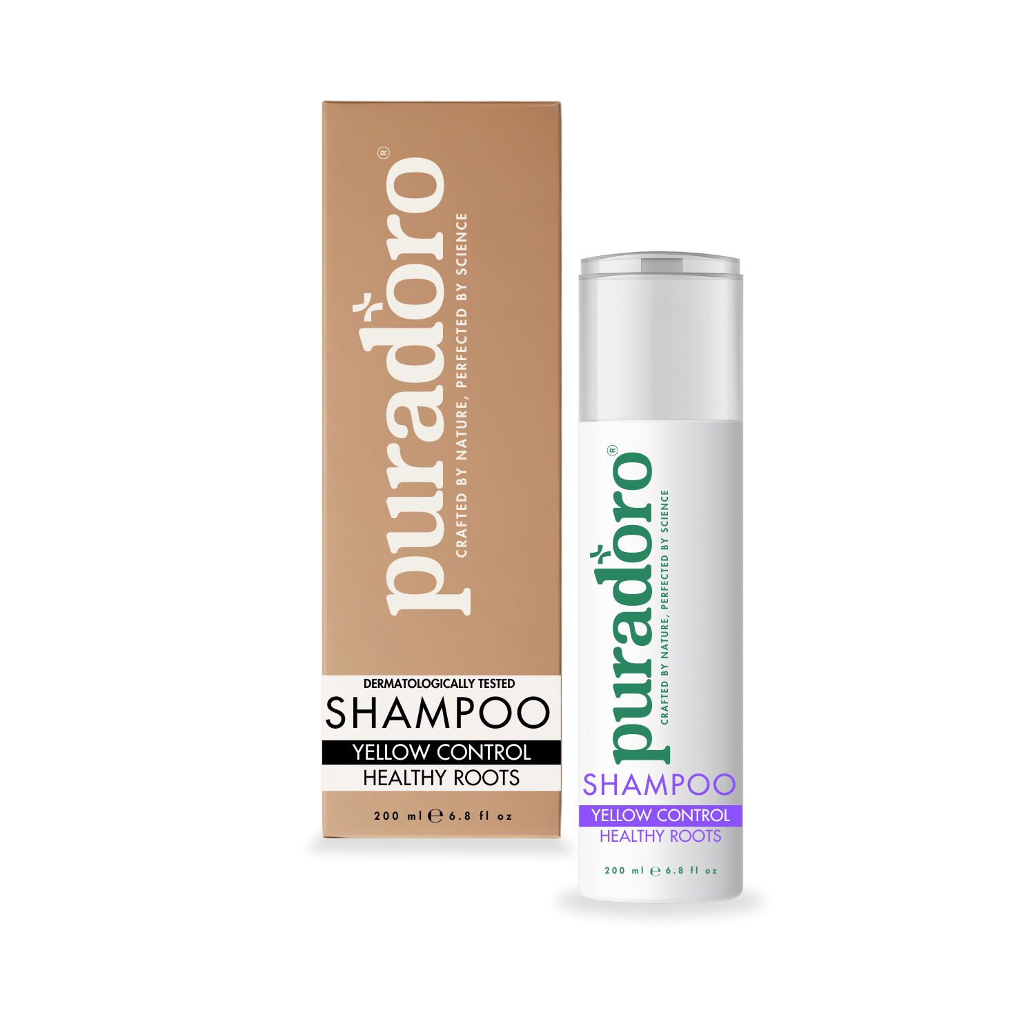 yellow shampoo Anti-Yellow šampoon & Terved juured – Neutraalsed kollased toonid, heledab blondi ja halli juukseid 200ml - Pilt 1